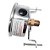 Manômetro Horizontal Glicerina Aço Inox 63mm 580 Psi 40 Bar - Imagem 3