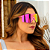 ÓCULOS DE SOL MASK ROSA COM ROSA ESPELHADO - Imagem 2