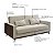 Sofá-cama Strauss Conforto Premium Com 3 Lugares Em Linho Cor Marrom/Areia - Imagem 2