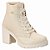 Bota Coturno Salto Grosso Moda Feminino Várias Cores - Imagem 8