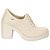 Sapato Feminino Oxford Amarrar Salto Tratorado Elegante - Imagem 5