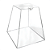urna de acrilico piramide   40x20x20cm - Imagem 2