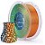 Filamento 3D PLA Silk Azul Laranja Verde Tricolor 1Kg Elegoo - Imagem 1