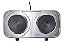 FOGÃO ELÉTRICO DE MESA  DOIS PRATO 2000W 220V - Imagem 2