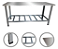 MESA DE SERVIÇOS 190 X 70 CM - INOX (W.A.) - Imagem 2