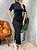Vestido Midi em Ribana Manga Curta com Gola Gislene Ref. 1697 - Imagem 2