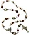Kit Terço Pulseira Nossa Senhora Aparecida Madeira 8mm E 6mm - Imagem 8