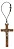 Crucifixo Para Carro Retrovisor São Bento Madeira 9cm - Imagem 3