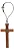 Crucifixo Para Carro Retrovisor São Bento Madeira 9cm - Imagem 4