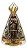 Colante Adesivo Resina Nossa Senhora Aparecida 12cm - Imagem 2