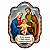 Colante Adesivo Resina Sagrada Familia Jesus Maria José 8cm - Imagem 1