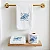 Kit Lavabo 3 Peças Bordado – Tema Conchas | Linha Soft Art Döhler - Imagem 2