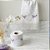 Kit Lavabo Bordado Richelieu Floral - Imagem 1