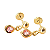 Brinco Baby Bolinha Gota 3mm Folheado a Ouro - Imagem 3