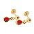 Brinco Baby Bolinha Gota 3mm Folheado a Ouro - Imagem 6
