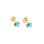 Brinco Baby Zircônia 3mm Folheado a Ouro - Imagem 3