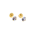 Brinco Baby Zircônia 4mm Folheado a Ouro - Imagem 5