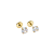 Brinco Baby Zircônia 4mm Folheado a Ouro - Imagem 1