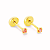 Brinco Baby Pedra 4,5mm Folheado a Ouro - Imagem 4