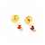 Brinco Baby Pedra 4,5mm Folheado a Ouro - Imagem 5