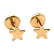 Brinco Baby Estrelinha Mini Folheado a Ouro - Imagem 1