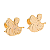 Brinco Baby Abelha Folheado a Ouro - Imagem 1