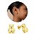 Brinco Infantil Ursinho Folheado a Ouro 18k Hipoalergênico Tarraxa Baby Delicado Feminino - Imagem 2