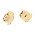 Brinco Baby Passarinho Folheado a Ouro - Imagem 1