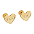 Brinco Coração Vida Folheado a Ouro - Imagem 1