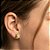 Brinco Baby Pera com Resina Folheado a Ouro 18k - Imagem 2