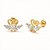 Brinco Baby Cisne Folheado a Ouro 18k - Imagem 1