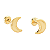 Brinco Baby Meia Lua Folheado a Ouro - Imagem 1