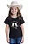 CAMISETA JUVENIL FEMININA TEXAS FARM COD 3066 PRETO - Imagem 1