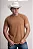 CAMISETA MASCULINA TEXAS FARM- MARROM CAPPUCCINO/ OFF WHITE - Imagem 1