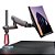 Suporte Ergonômico Articulado Gamer RGB de Mesa, Monitor 32" a 60", Pistão a Gás, Suporta até 20kg, Preto, SGM04, ELG - Imagem 1