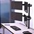 Suporte Ergonômico Tipo Torre Multiarticulado de Mesa, 4 Monitores 14" a 27", Giro 360°, Até 5kg/Tela, Preto, F50X4, ELG - Imagem 2
