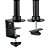 Suporte Ergonômico Articulado de Mesa, 4 Monitores 15" a 27", Giro 360°, Suporte Até 8kg por Tela, Preto, F160ND4, ELG - Imagem 3