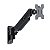 Suporte Ergonômico Articulado de Parede, Monitor 17" a 34", Pistão a Gás, Giro 360°, Suporta até 9kg, Preto, F410, ELG - Imagem 1