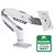 Suporte Ergonômico de Mesa, Monitor 17" a 35", Pistão a Gás, Giro 360°, Suporta Até 9kg, Branco, F80W, ELG - Imagem 1