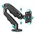 Suporte Ergonômico de Mesa para Monitor 17" a 35", Pistão a Gás, Suporte Até 9kg, VESA 75-100, Preto, F80N, ELG - Imagem 2