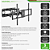 Suporte Multiarticulado de Parede para TV, 60" a 120", Suporte Até 120kg, Preto, A02V9XL, ELG - Imagem 7
