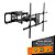 Suporte Articulado de Parede para TV, 55" a 90", Suporte Até 75kg, Distância Ajustável, Preto, A02V8XL, ELG - Imagem 1