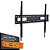 Suporte Fixo de Parede para TV, 55" a 100", Suporte Até 75kg, Preto, N01V8, ELG - Imagem 1