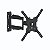 Suporte Articulado de Parede para TV, 26" a 75", Suporta até 38kg, Preto, A02V4N, ELG - Imagem 1
