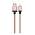 Cabo Micro USB, Sincronização e Recarga 12W 2.4A, Aço Inox Ultra Resistente, 1 metro, Rose Gold, INX510RG, ELG - Imagem 1