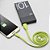 Cabo Micro USB, Sincronização e Recarga 12W 2.4A, Flat Emborrachado Ultra Flexível, 1 metro, Verde, L510VD, ELG - Imagem 2