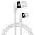 Cabo Tipo-C Para Gamers, Sincronização e Carga Rápida 15W 3A, Conector 90°, Branco, XFTC10WH, ELG - Imagem 3