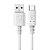 Cabo USB Tipo-C, Recarga e Sincronização, Carga Rápida 3A 15W, 1 Metro, Branco, TCUSB, ELG - Imagem 1