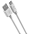 Cabo USB Tipo-C, Sincronização e Carregamento Rápido 15W 3A, Ultra Flexível, 1 metro, Branco, TCUSBE, ELG - Imagem 1