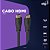 Cabo HDMI 2.1, 8K Ultra HD, 3D Ready, ARC, Ethernet, 48Gbps, Conectores Metálicos, 5 metros, Preto, HD8K50, ELG - Imagem 2